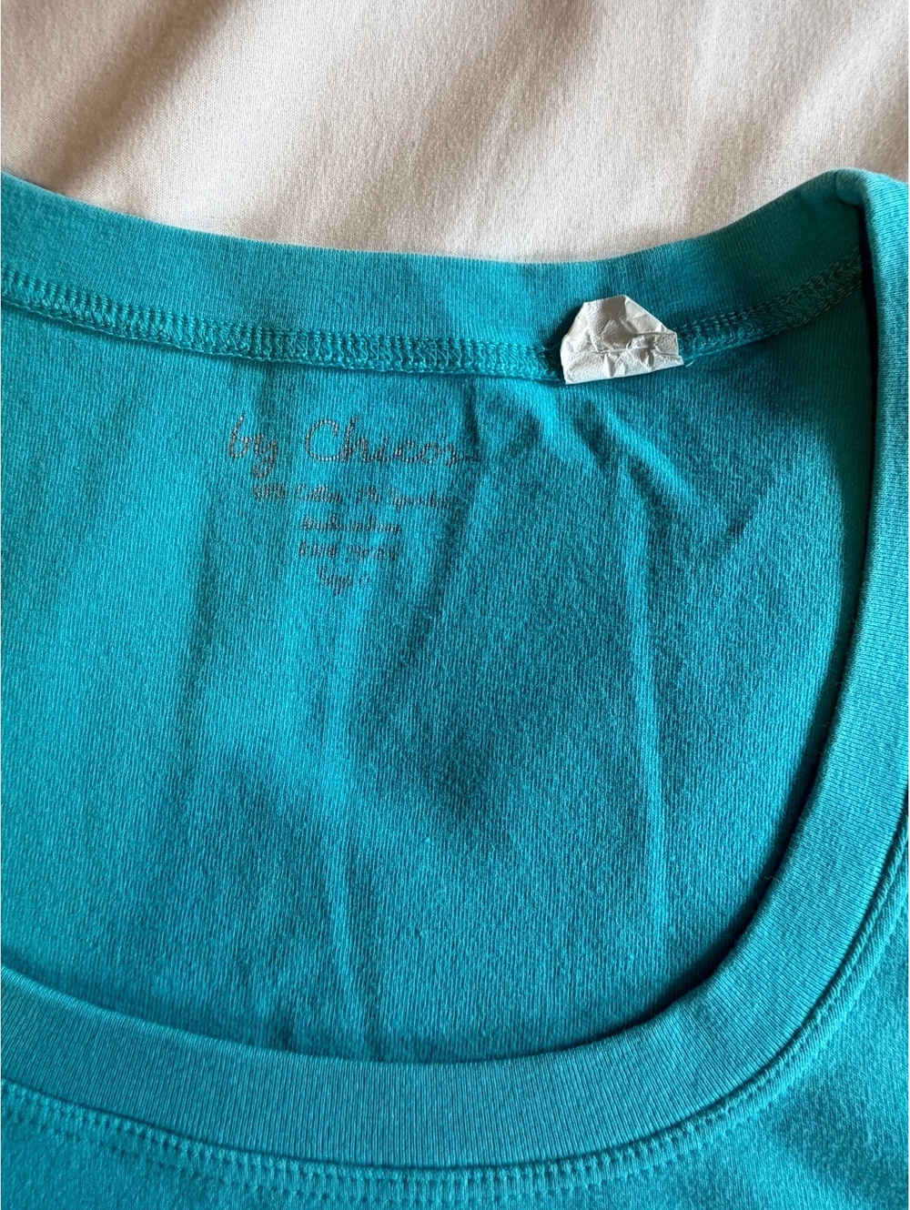 Chico’s Aqua Sleeveless Top Casual Layering Tank Coastal Chic Style